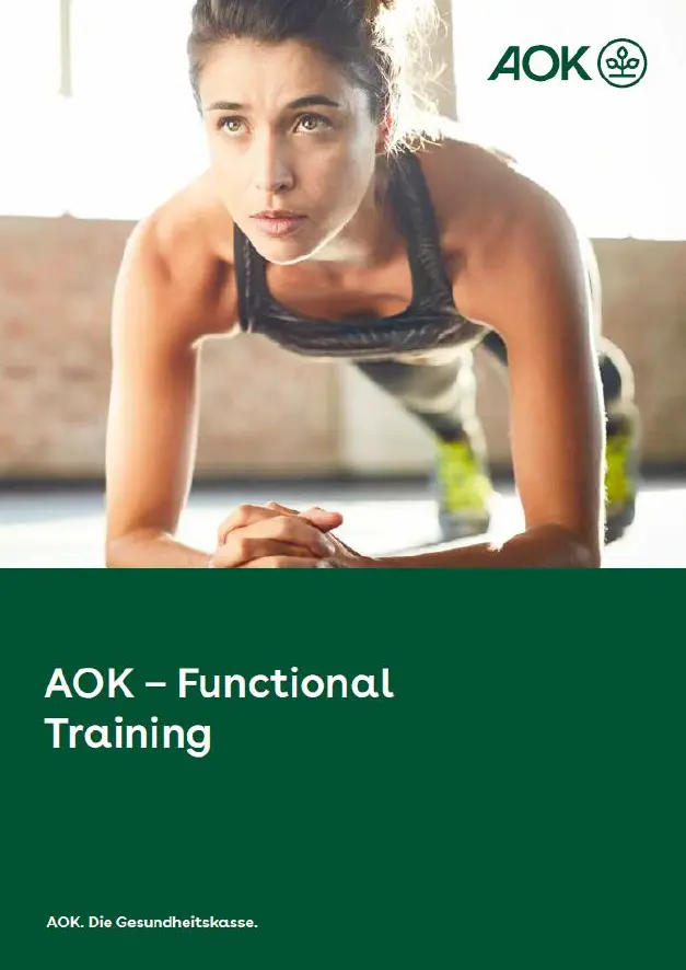 Titelseite Kursbroschüre AOK – Functional Fitness