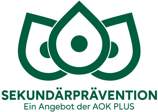 Logo der AOK PLUS für Sekundärprävention
