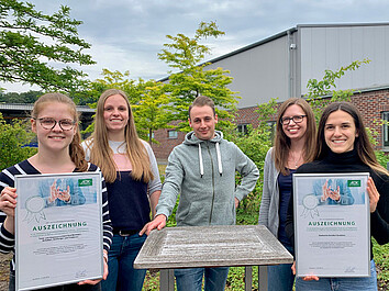 Das BGM-Team der Stadtwerke Emsbüren und des regionalen Trink- und Abwasserverbandes (TAV) besteht aus den Nchwuchskräfte: Studenten und Azubis.