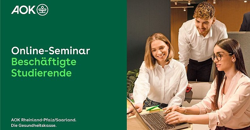 Titelfolie der Präsentation zum Online-Seminar "Beschäftigte Studierende"