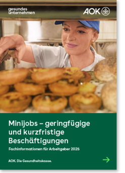 Cover gesundes unternehmen – Fachinformationen für Arbeitgeber 2025 – Minijobs