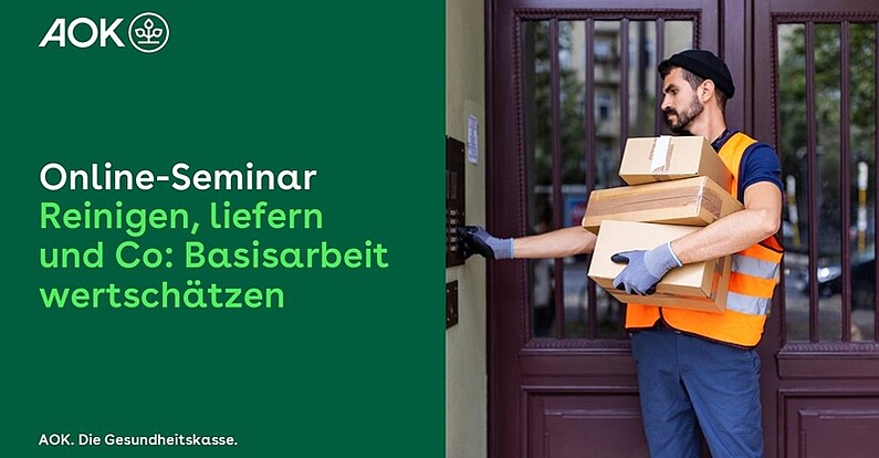 Basisarbeitende wertschätzen: Paketlieferant klingelt an einem Wohnhaus