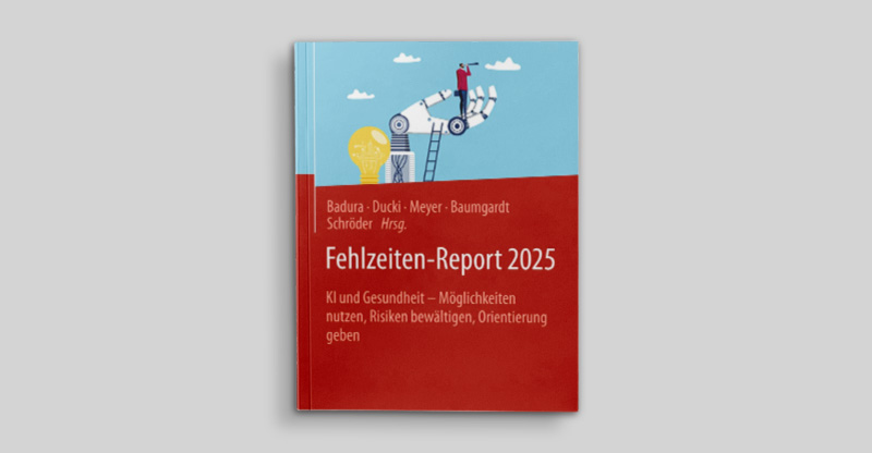 Der Fehlzeiten-Report der AOK 2025: Das Titelbild des Reports