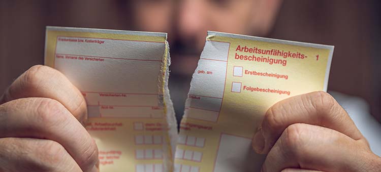 Der gelbe Schein wird abgelöst