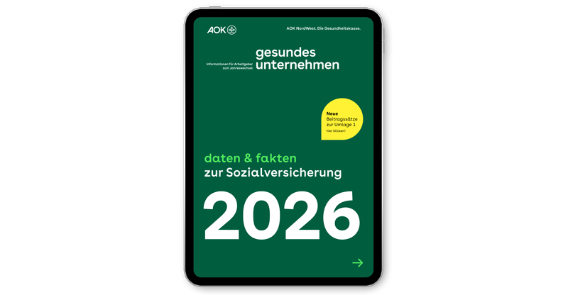 Spezialausgabe daten & fakten 2026 der AOK NordWest Spezialausgabe daten & fakten 2026 der AOK NordWest