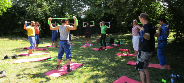 Training der Faszien zur Kräftigung des Rückens