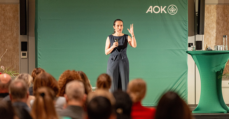 Nicola Winter hält die Keynote