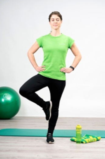 Übung beim Fitness-Check Fitnessübung
