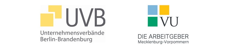 Logos der Unternehmensverbände Berlin/Brandenburg und Die Arbeitgeber Mecklenburg-Vorpommern