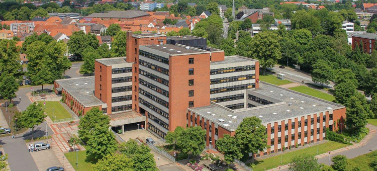Luftaufnahme Kreishaus Rendsburg-Eckernförde Luftbild Kreishaus Rendsburg-Eckernförde