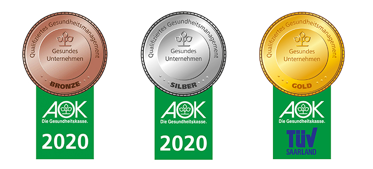 Auszeichnung gesundes unternehmen in Gold, Silber und Bronze gesundes unternehmen in Gold, Silber und Bronze