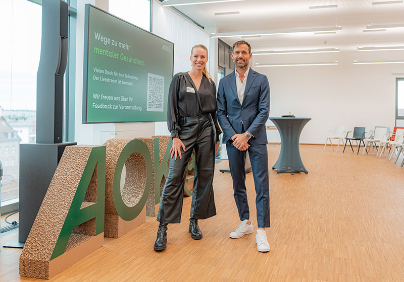 BGM-Event „Wege zu mehr mentaler Gesundheit“: Ronja Ebeling und Sven Hannawald BGM-Event „Wege zu mehr mentaler Gesundheit“: Ronja Ebeling und Sven Hannawald