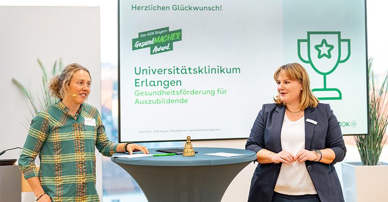 Preisverleihung „GesundMACHER Award“: Laura Dahlmeier spricht mit Annette Lutz Preisverleihung „GesundMACHER Award“: Laura Dahlmeier spricht mit Annette Lutz