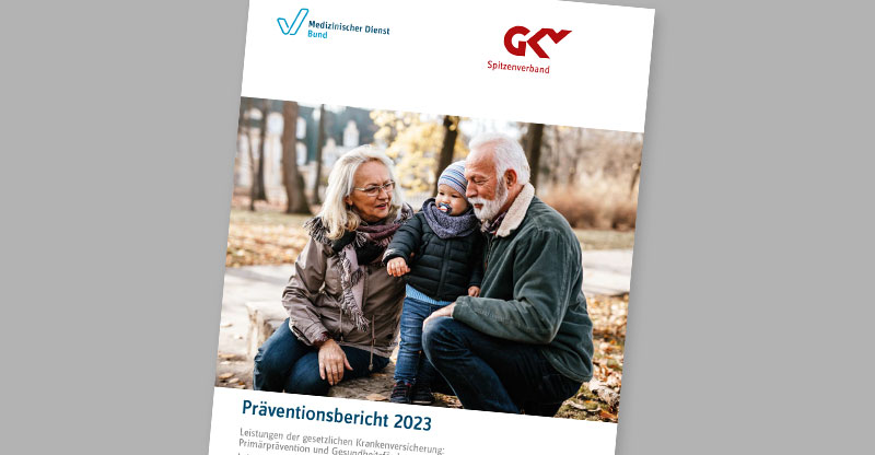 Titelblatt des Präventionsberichts 2023