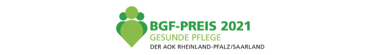 Logo vom BGF-Preis Gesunde Pflege 2021