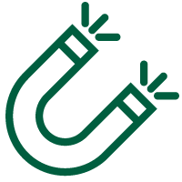 Es ist ein Magnet-Icon zu sehen.