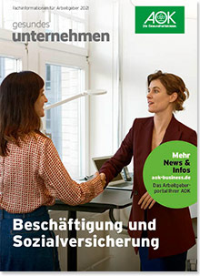 Cover der Broschüre Beschäftigung und Sozialversicherung