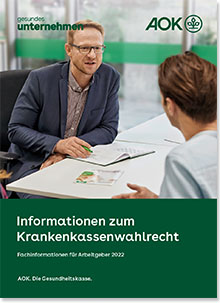Cover der Broschüre Informationen zum Krankenkassenwahlrecht