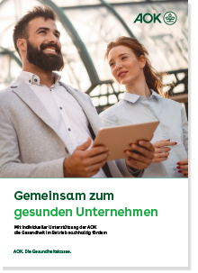 Cover der Broschüre „Gemeinsam zum gesunden Unternehmen“