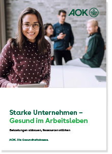 Cover der Broschüre „Gesund im Arbeitsleben“