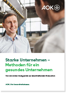 Cover der Broschüre „Methoden für gesunde Unternehmen“
