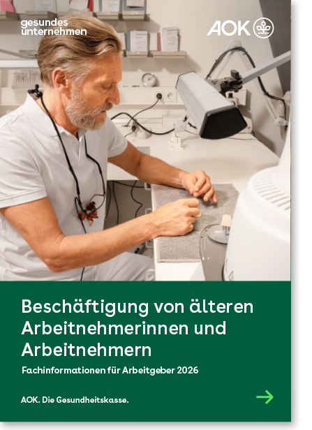 Cover gesundes unternehmen – Fachinformationen für Arbeitgeber 2026 – Beschäftigung von älteren Arbeitnehmerinnen und Arbeitnehmern