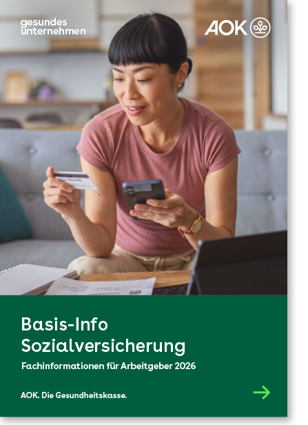 Cover gesundes unternehmen – Fachinformationen für Arbeitgeber 2026 – Basisinfo Sozialversicherung