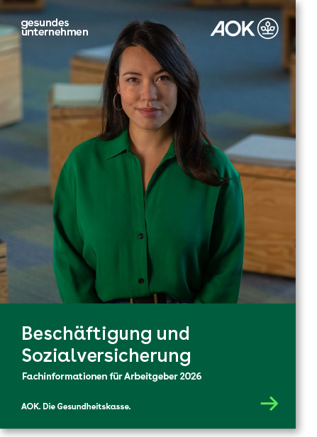 Cover gesundes unternehmen – Fachinformationen für Arbeitgeber 2026 – Beschäftigung und Sozialversicherung