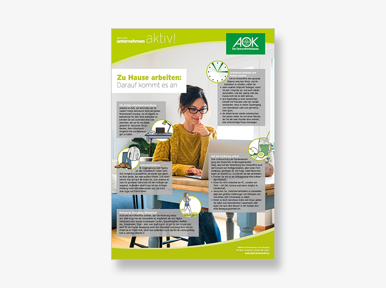 Zu Hause arbeiten: Darauf kommt es an Poster: Zu Hause arbeiten