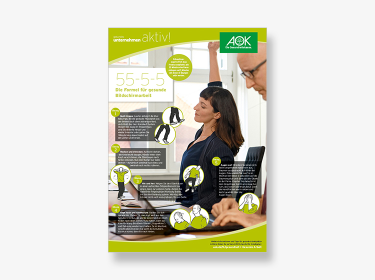 Gesunde Arbeit an Bildschirmen