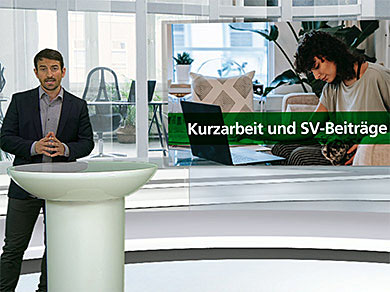 PunktGenau! Kurzarbeit und SV-Beiträge Moderator im Studio
