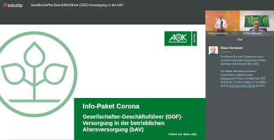 Video „Gesellschafter-Geschäftsführer-Versorgung in der betrieblichen Altersversorgung (bAV)“