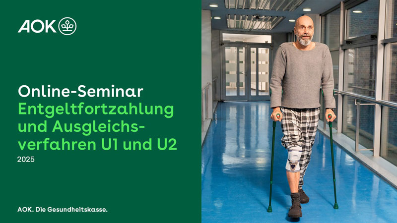 Thumbnail Online-Seminar Entgeltfortzahlung und Ausgleichsverfahren U1 und U2