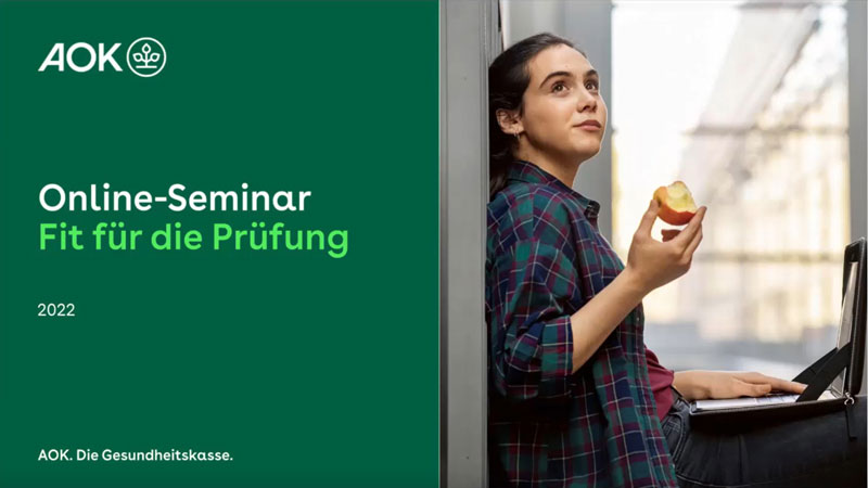 Thumbnail Online-Seminar „Fit für die Prüfung“