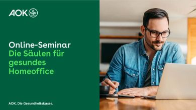 Online-Seminar „Die Säulen für gesundes Homeoffice“