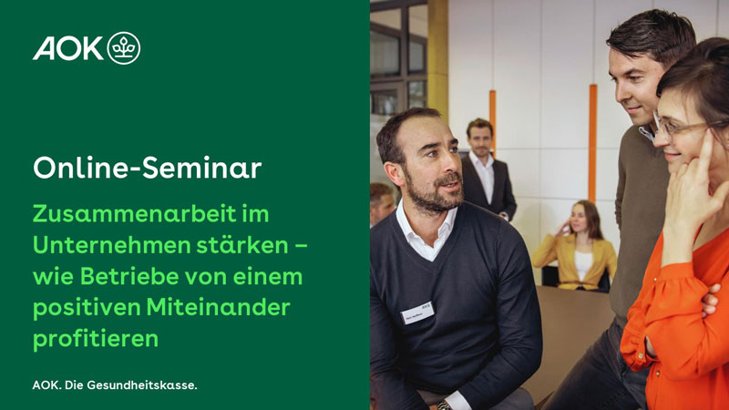 Thumbnail Online-Seminar Zusammenarbeit im Unternehmen stärken