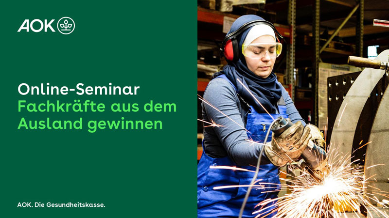 Thumbnail Online-Seminar Fachkräfte aus dem Ausland gewinnen 