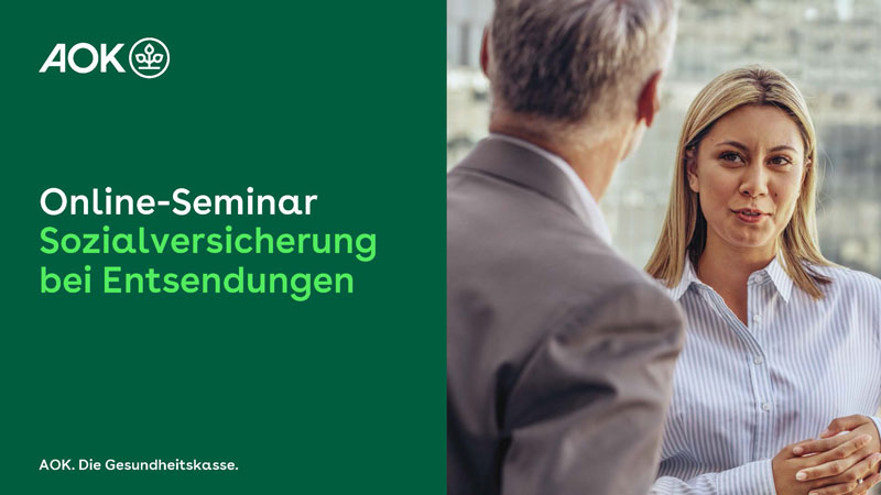 Thumbnail Online-Seminar Sozialversicherung bei Entsendungen