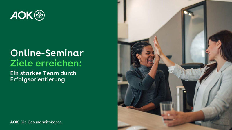 Thumbnail Online-Seminar Ziele erreichen: Ein starkes Team durch Erfolgsorientierung