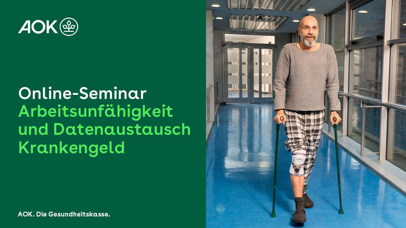 Thumbnail Online-Seminar „Arbeitsunfähigkeit und Datenaustausch Krankengeld “