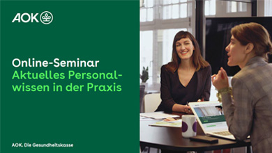Präsentationsfolie des Online-Seminars "Aktuelles Personalwissen in der Praxis"