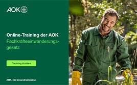 Online-Training der AOK: Fachkräfteeinwanderungsgesetz