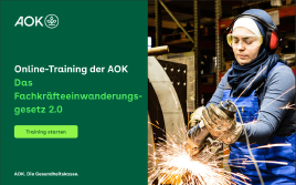 Online-Training der AOK: Fachkräfteeinwanderungsgesetz