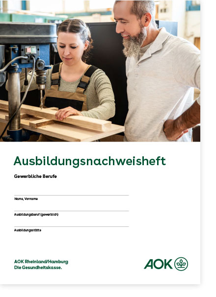 Deckblatt für das Ausbildungsnachweisheft für gewerbliche Berufe Deckblatt für das Ausbildungsnachweisheft für gewerbliche Berufe