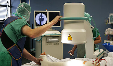 Röntgenaufnahme in der Unfallchirurgie (Symbolbild)