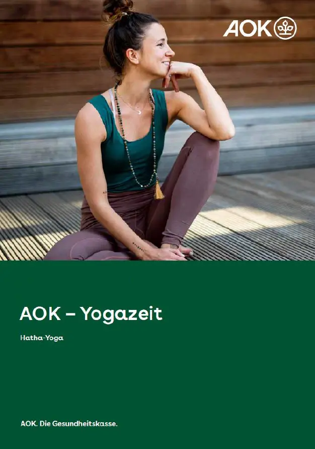 Titelseite der Kursbroschüre AOK – Yogazeit