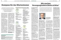 PRO DIALOG vom 26. Juni 2025 Zeitungsartikel vom 26. Juni 2025 über das AOK-Projekt QuATRo mit Auszeichnungen für Ärztenetze 2025 und Interview mit Dr. Andreas Lipecz.