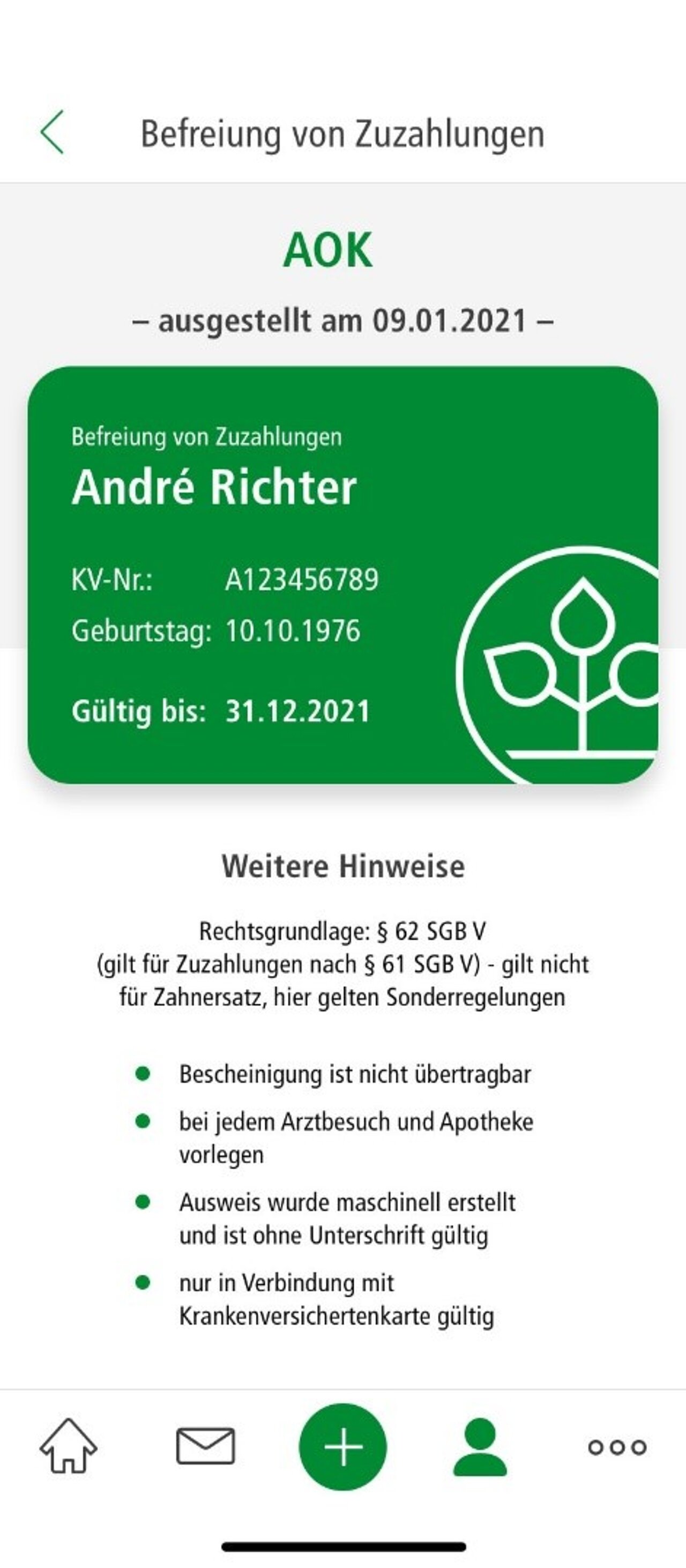 Zuzahlungsbefreiung Aok 2025 Deina Eveline