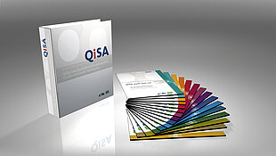 Alle QISA_Bände als Fächer