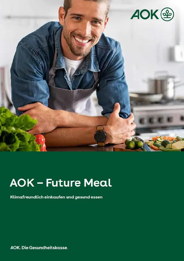 Titelseite Kursbroschüre AOK – Future Meal